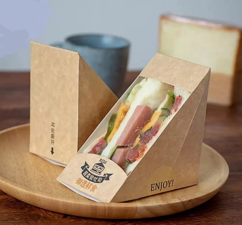 Sandwich Wedge Paper Box